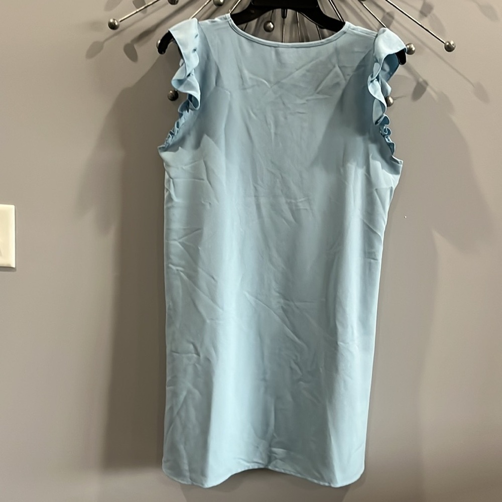 New! Floerns Sleeveless Light Blue Dress Size Small - Picture 2 of 4